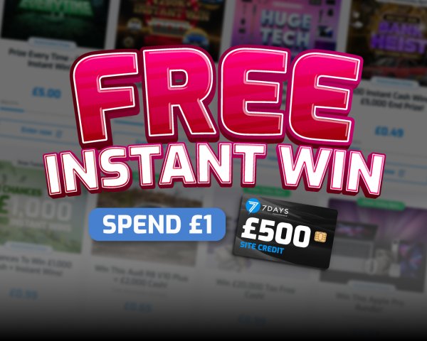 The FREE Daily Instant Win! - £100 Site Credit End Prize!