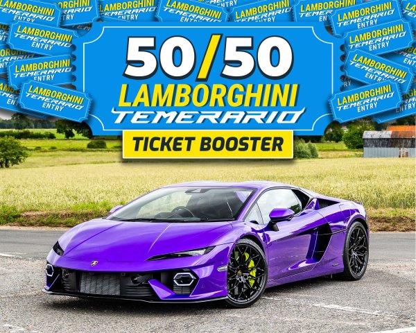 50/50 Lamborghini Temerario Ticket Booster!
