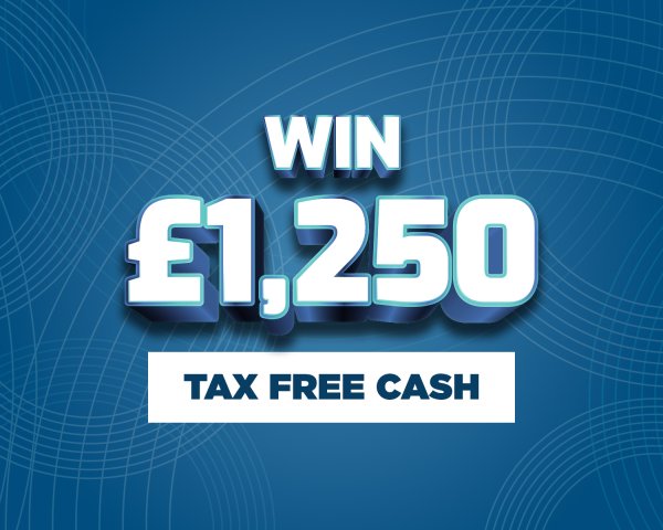 Win £1,250 Tax Free Cash #16!
