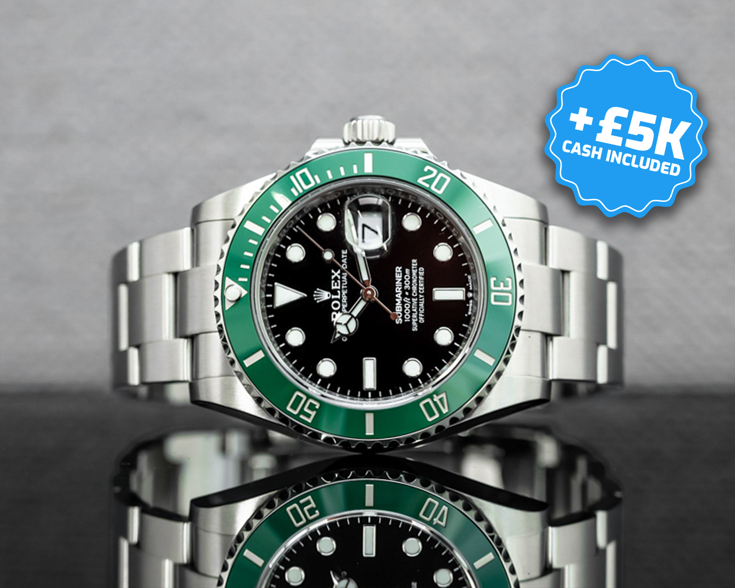 Win This Rolex Submariner "Starbucks" + £5,000 Cash!