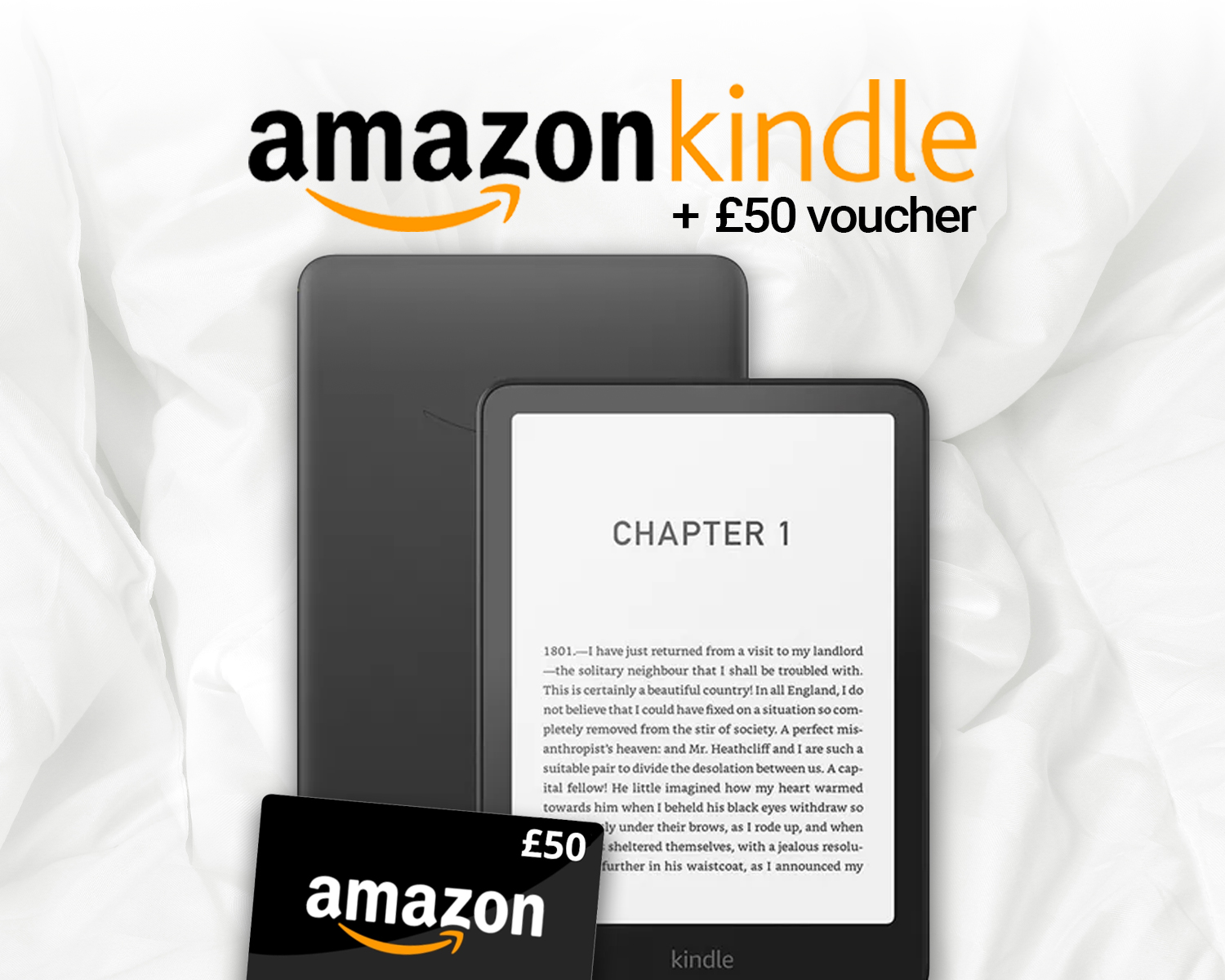 Win A Kindle Paperwhite 7" 16GB & £50 Kindle Unlimited Voucher!