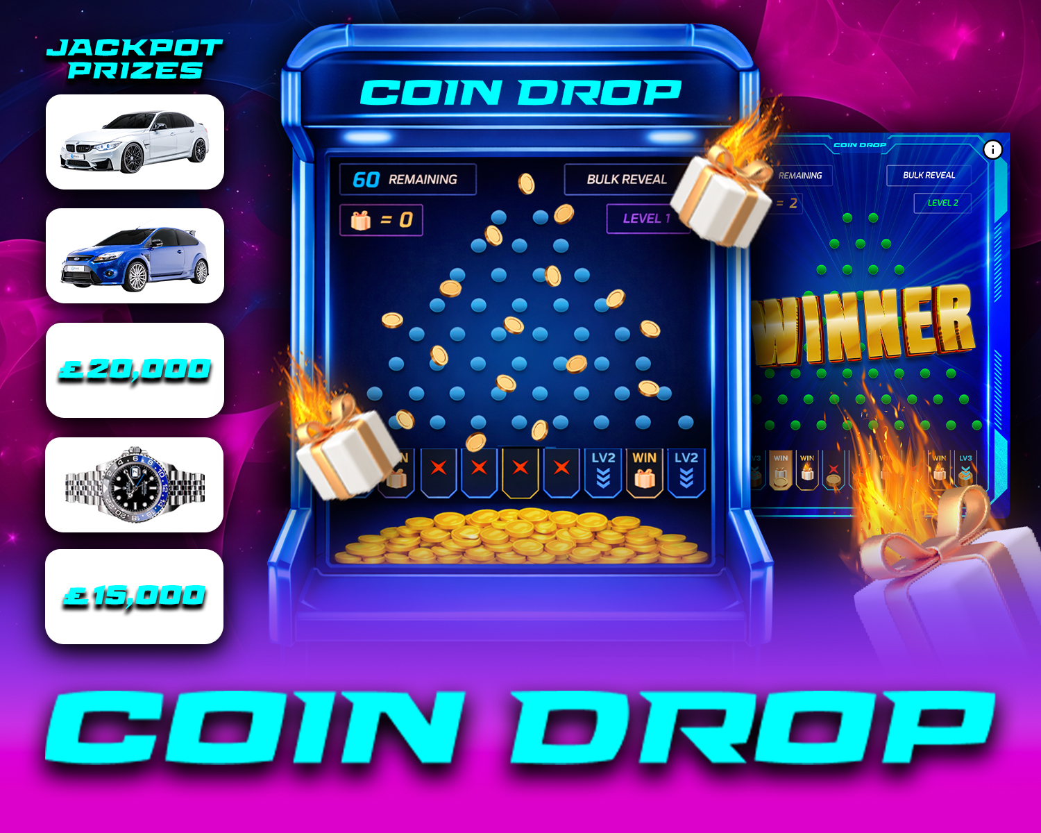 DROP & WIN A CAR NOW