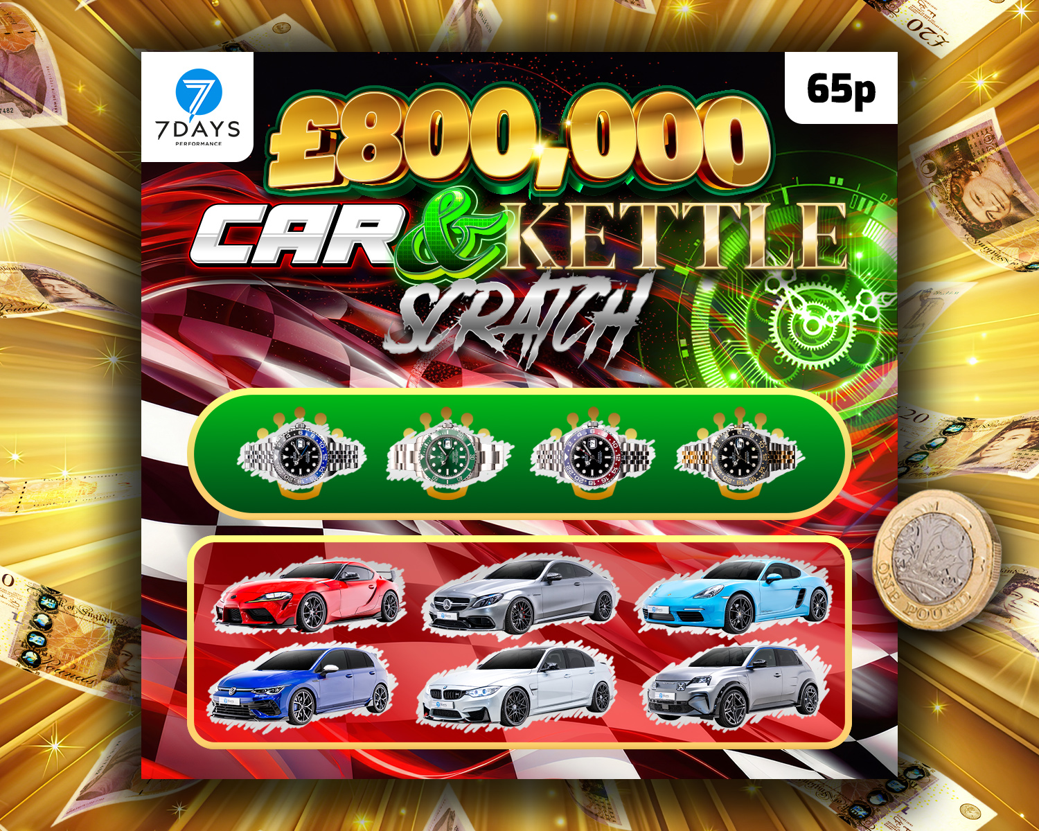 The £800k Car & Kettle Scratch #45!