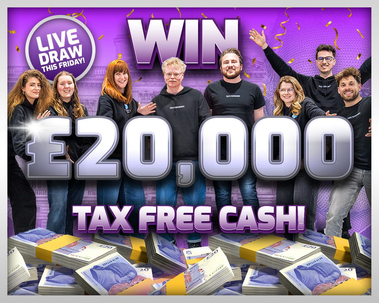 Win £20,000 Tax Free Cash!!