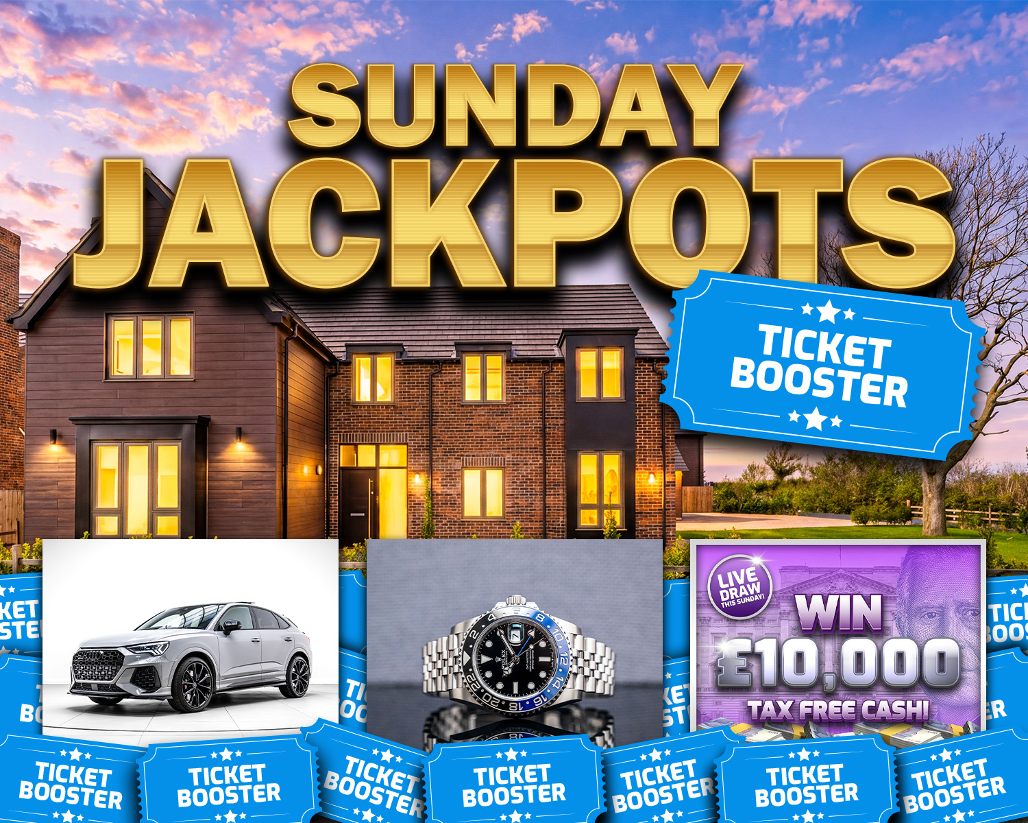 The Sunday Jackpots Ticket Booster!