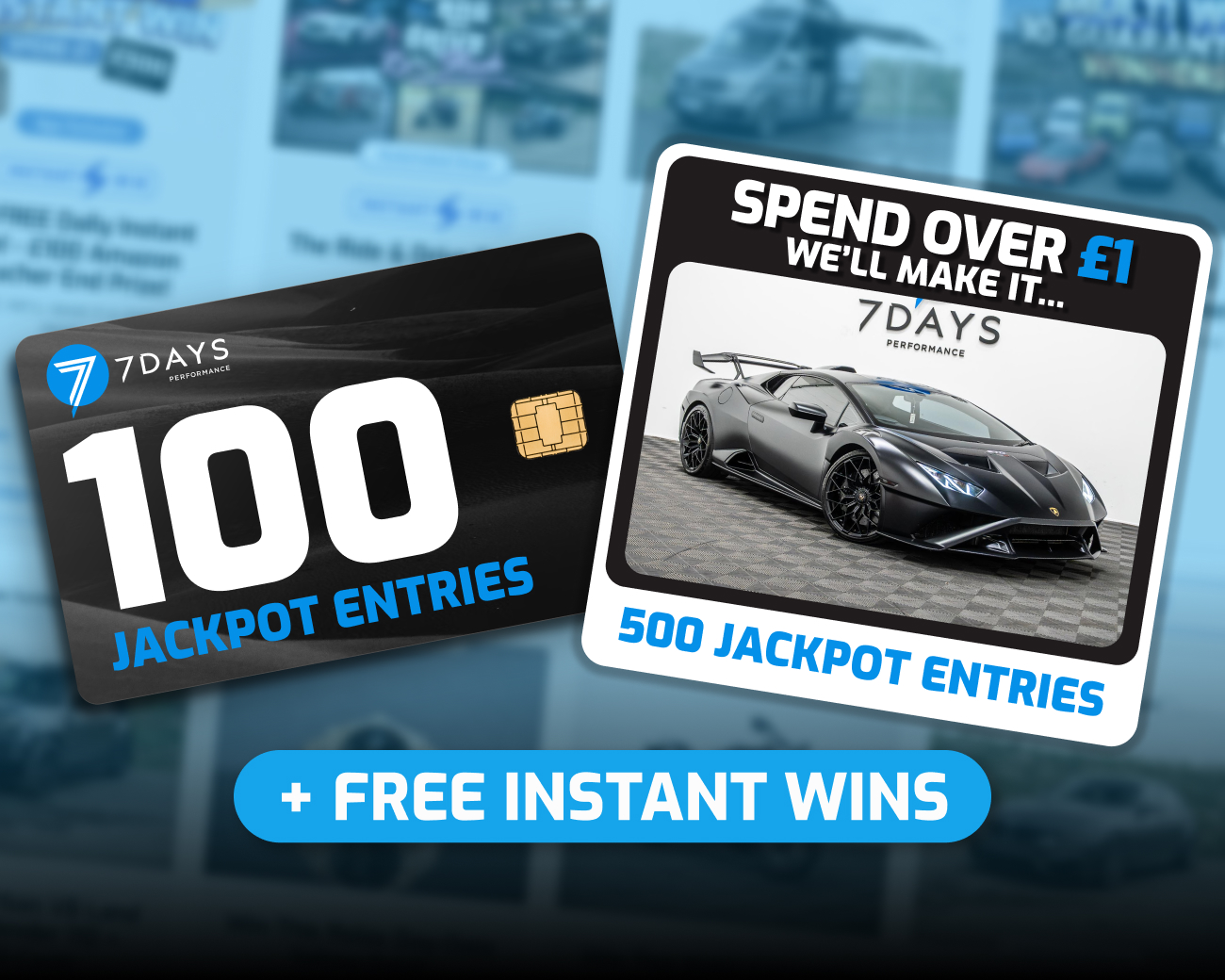 The FREE Daily Instant Win! - 100x Lamborghini Huracán STO Tickets!