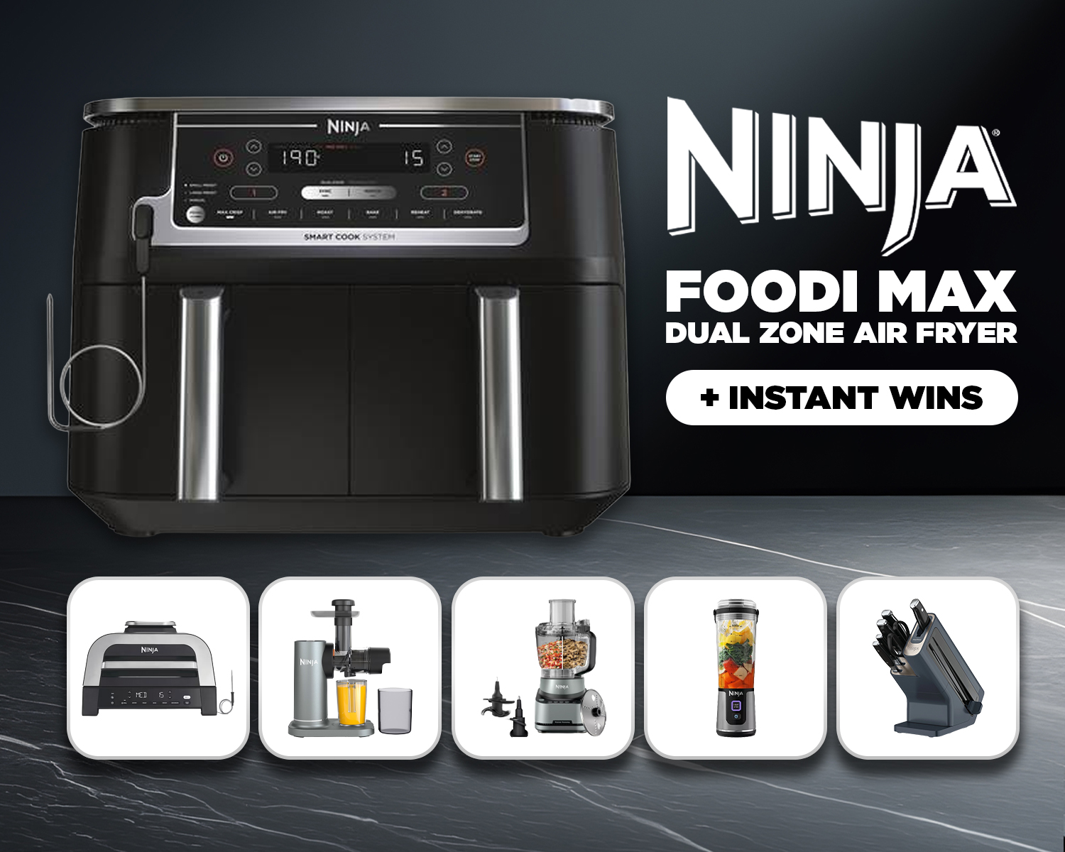 Win A Ninja Foodie Max Air Fryer + Instant wins!