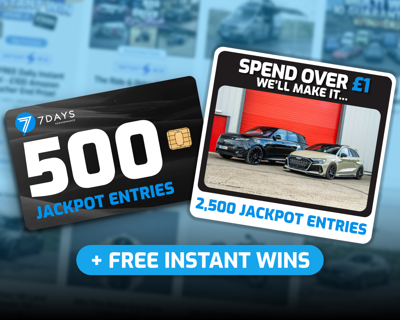 The FREE Daily Instant Win! - 500x Entries into RR Sport & RS3 Double Comp!