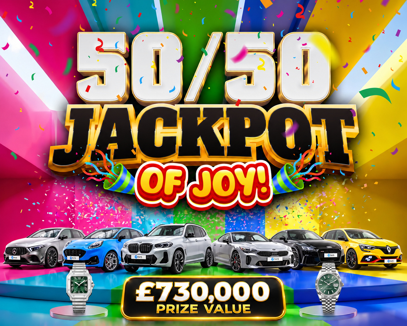 The 50/50 Jackpot of Joy #3!
